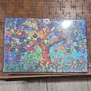 Colorful Stained Glass Tree Puzzle